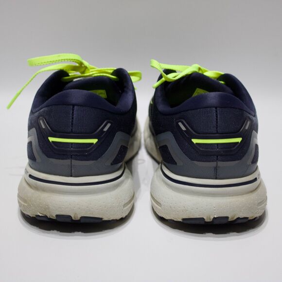 Brooks Ghost 15 Running Walking Shoes Navy Blue Neon Yellow Men Size 12D main image 9